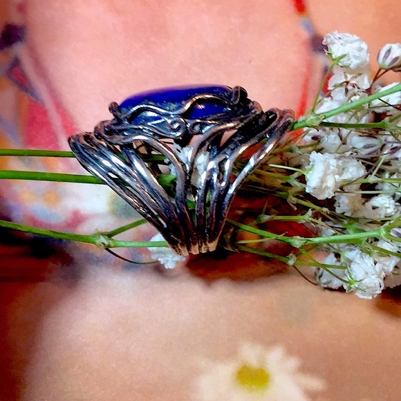 CLEOPATRAS EYESHADOW <> CRUSHED LAPIS. THIS LAPIS LAZULI IS FANTASTIC - Picture 5 of 7